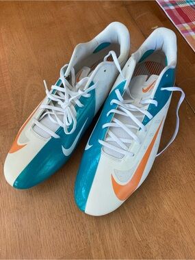 Nike Vapor Talon Elite Pro D Low NFL Football Cleats Dolphins - size 15 - EUC!